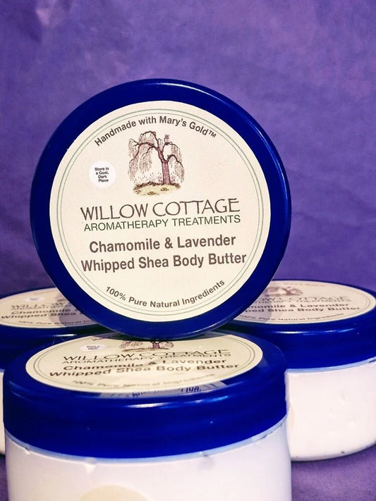 Chamomile & Lavender Essential Oil Whipped Shea Body Butter 100ml Jar
